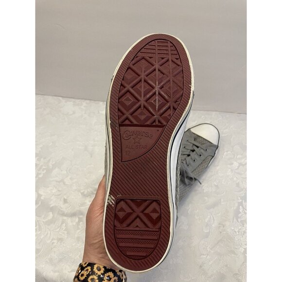 Converse All Star Gray CT Overlay Smoke Gray Shoe Size Mens  12 Women 14‎ - Picture 12 of 16